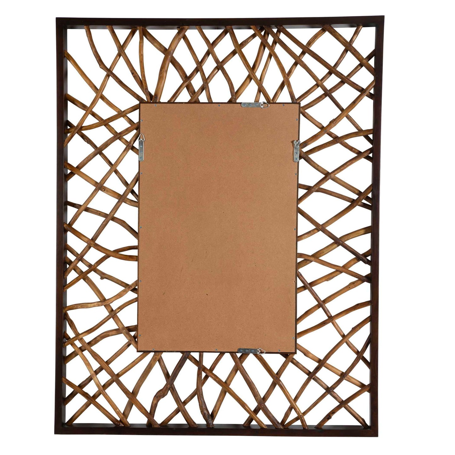 Teak Maze - Rectangle Mirror