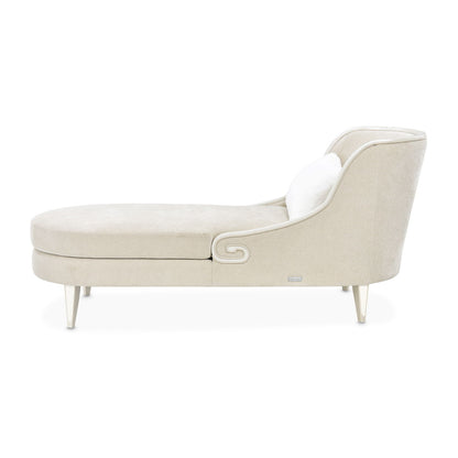 La Marisia - Chenille Chaise - Tranquil / Light Champagne