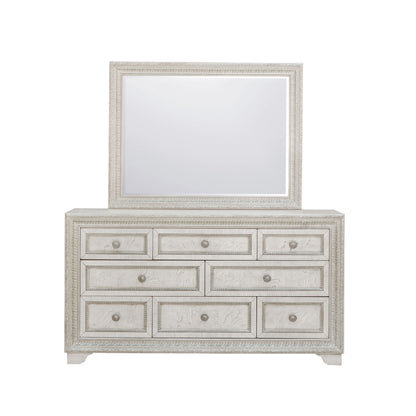 Camila - Dresser and Mirror - Creamy White