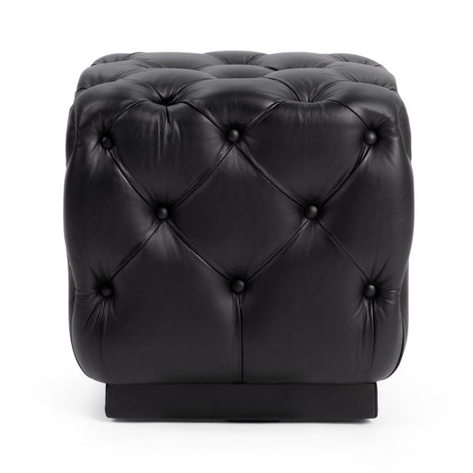 Briar - Square Ottoman - Midnight Raven