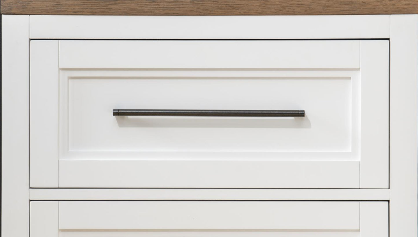 Franklin - Bureau Chest - Harvest Oak / Natural White