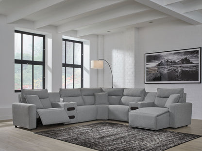 Modmax II - Reclining Sectional - Salt And Pepper