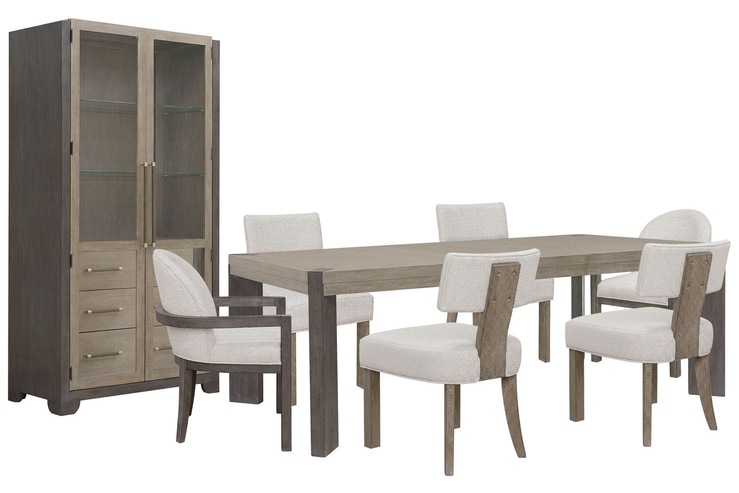Anderson Park - Leg Dining Table Set With Klismos Chairs