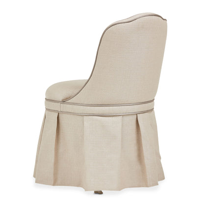 Villa Cherie - Tufted Vanity Chair - Frosted Pearl