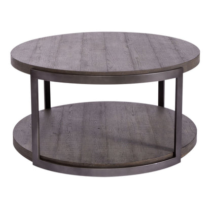 Modern View - Round Cocktail Table Base - Gauntlet Gray