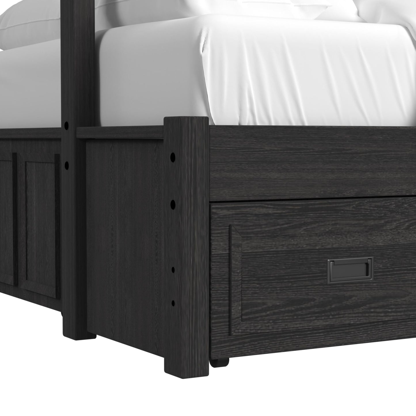 Hampton Kids - Bunk With Ladder And Trundle Bedroom Set