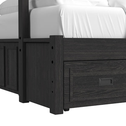 Hampton Kids - Bunk With Ladder And Trundle Bedroom Set