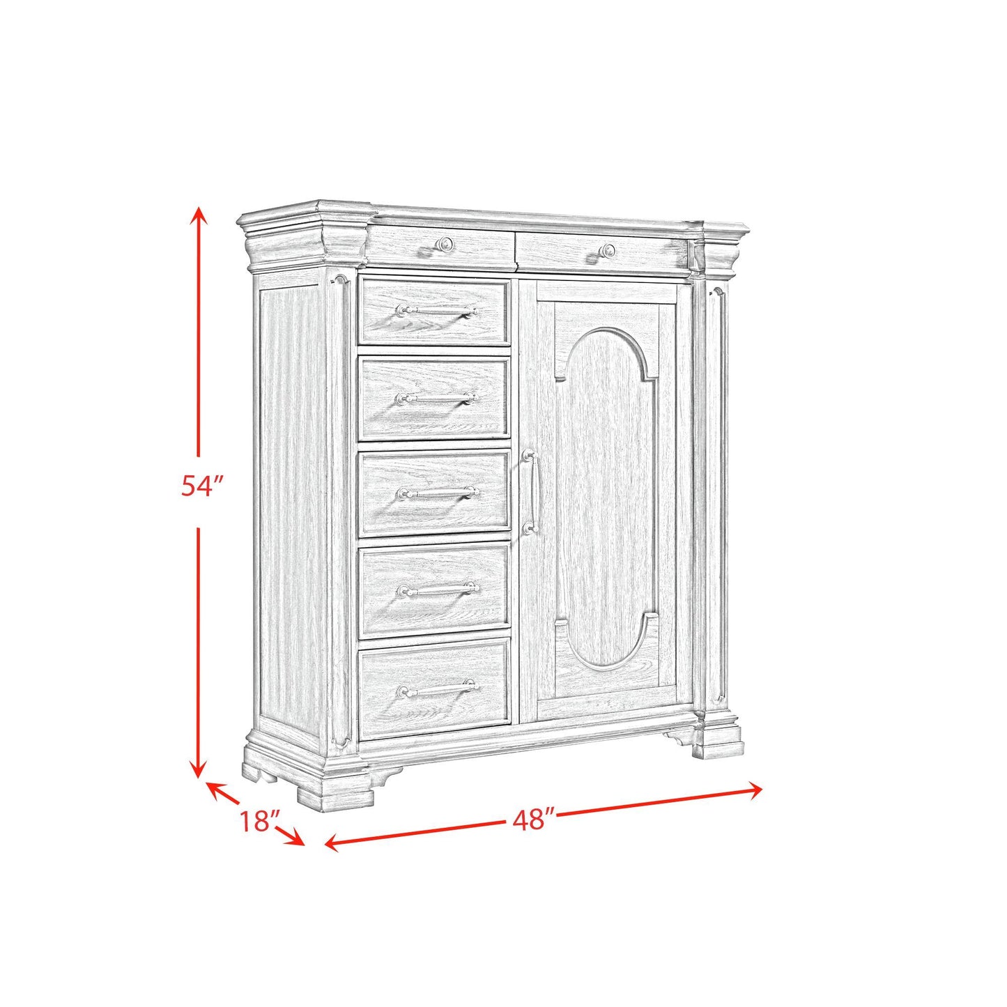 Kings Court - Storage Bedroom Set