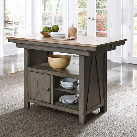 Lindsey Farm - Kitchen Island Top - Gray & Sandstone