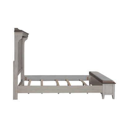 Ivy Hollow - Mantle Bed Rails - Weathered Linen / Dusty Taupe