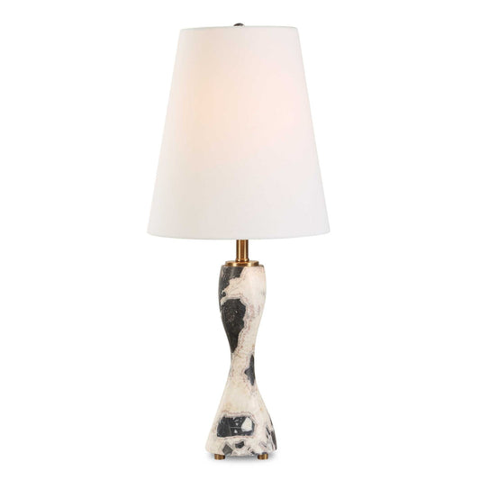 Marcela - Panda Marble Buffet Lamp - Black