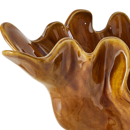 Amber Tide - Indoor-Outdoor Bowl - Brown