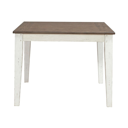 Al Fresco - Rectangular Leg Table - Graphite & Whitestone