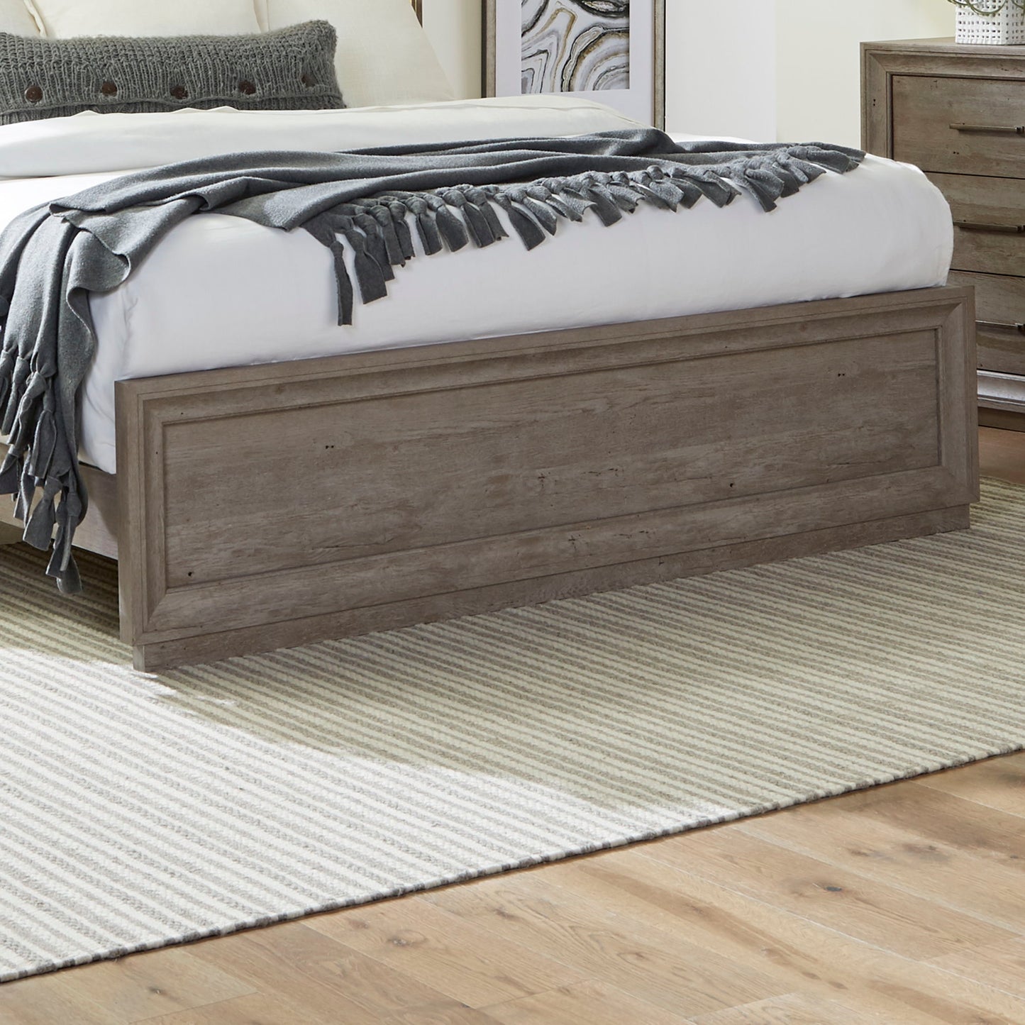 Horizons - Queen Panel Footboard - Graystone