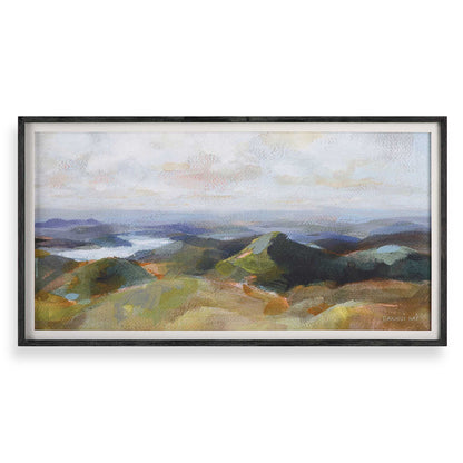 Above - The Lakes Framed Landscape Print - Gray