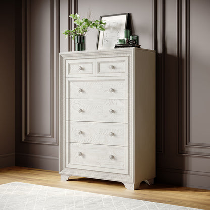 Camila - 6 Drawer Chest - Cream