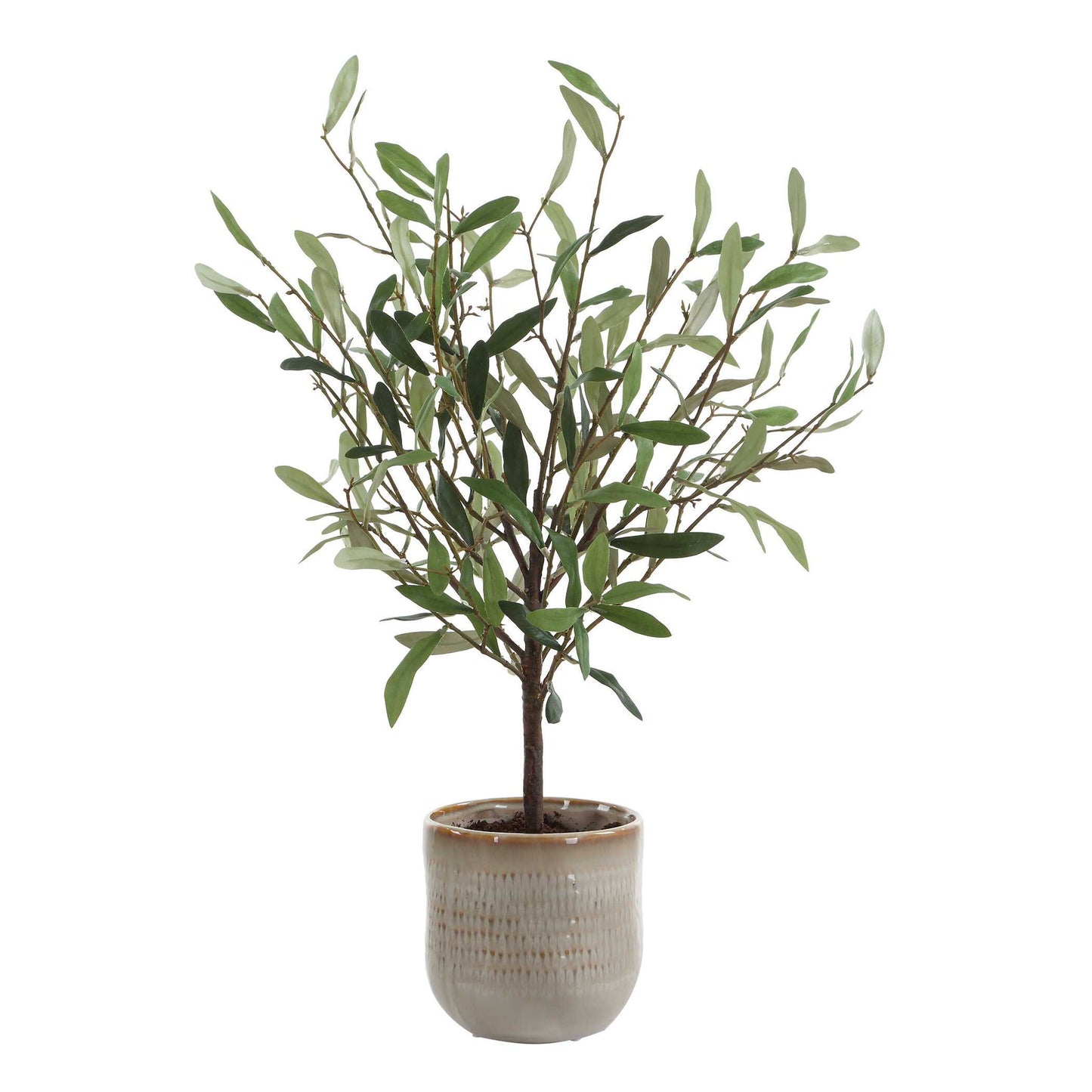 Solea Olive - Accent & Textured Vase - Brown / Green