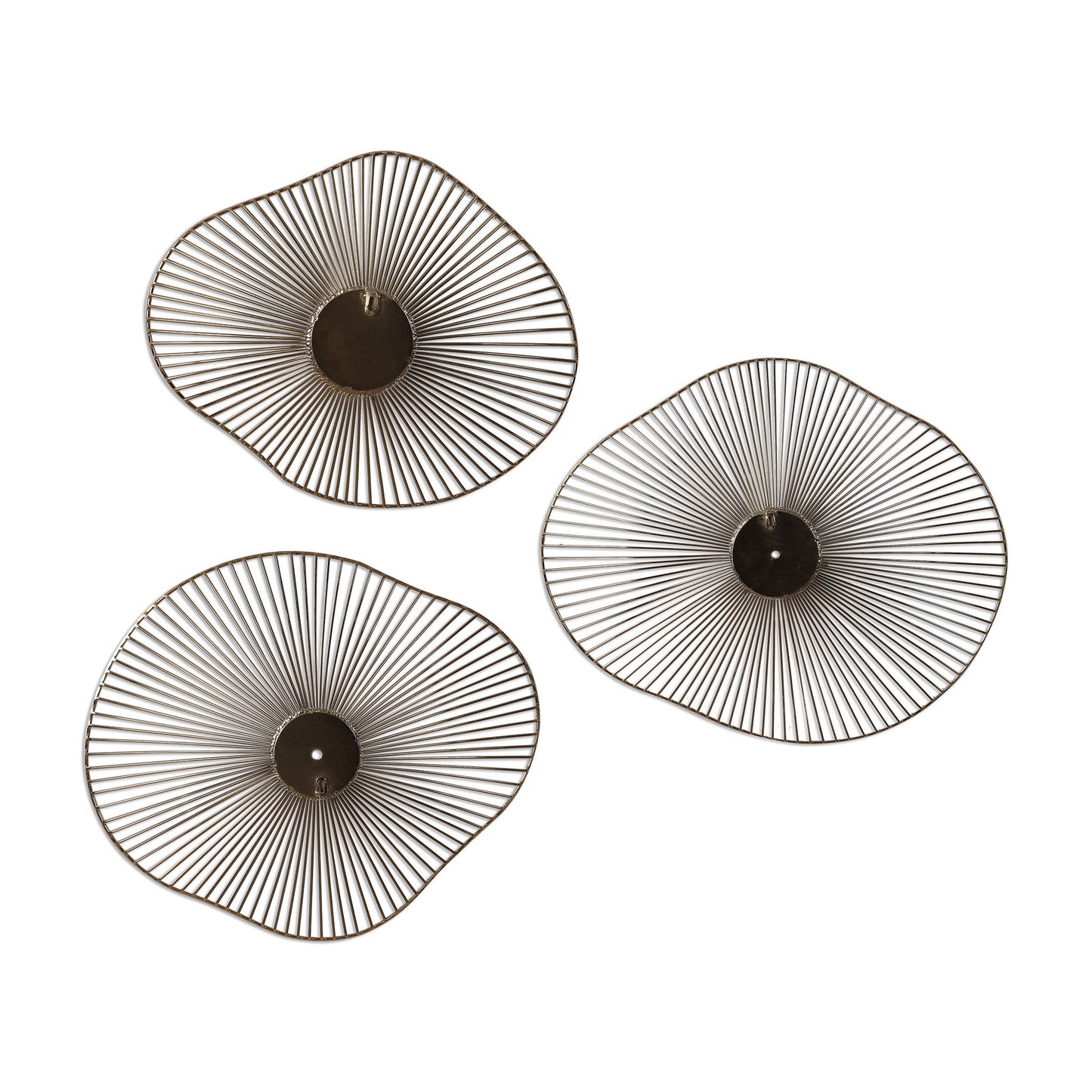 Avarie - Metal Wall Art (Set of 3) - Gold