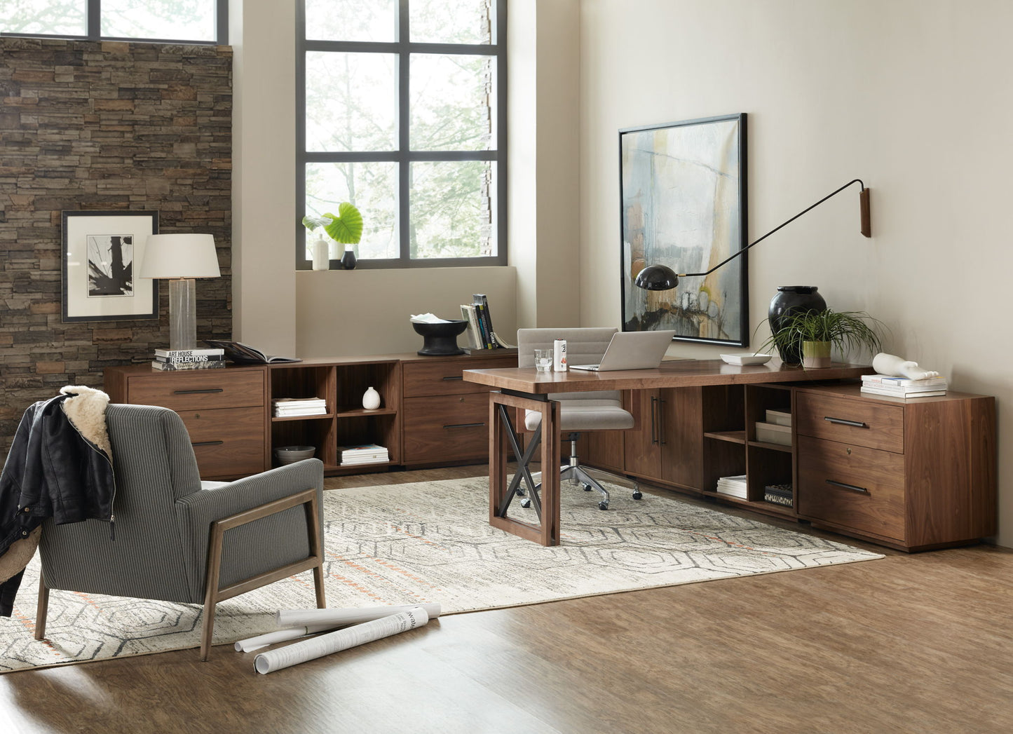 Elon - Bunching Short Bookcase - Dark Brown