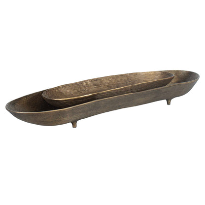 Stratum - Oval Bowls (Set of 2) - Brass
