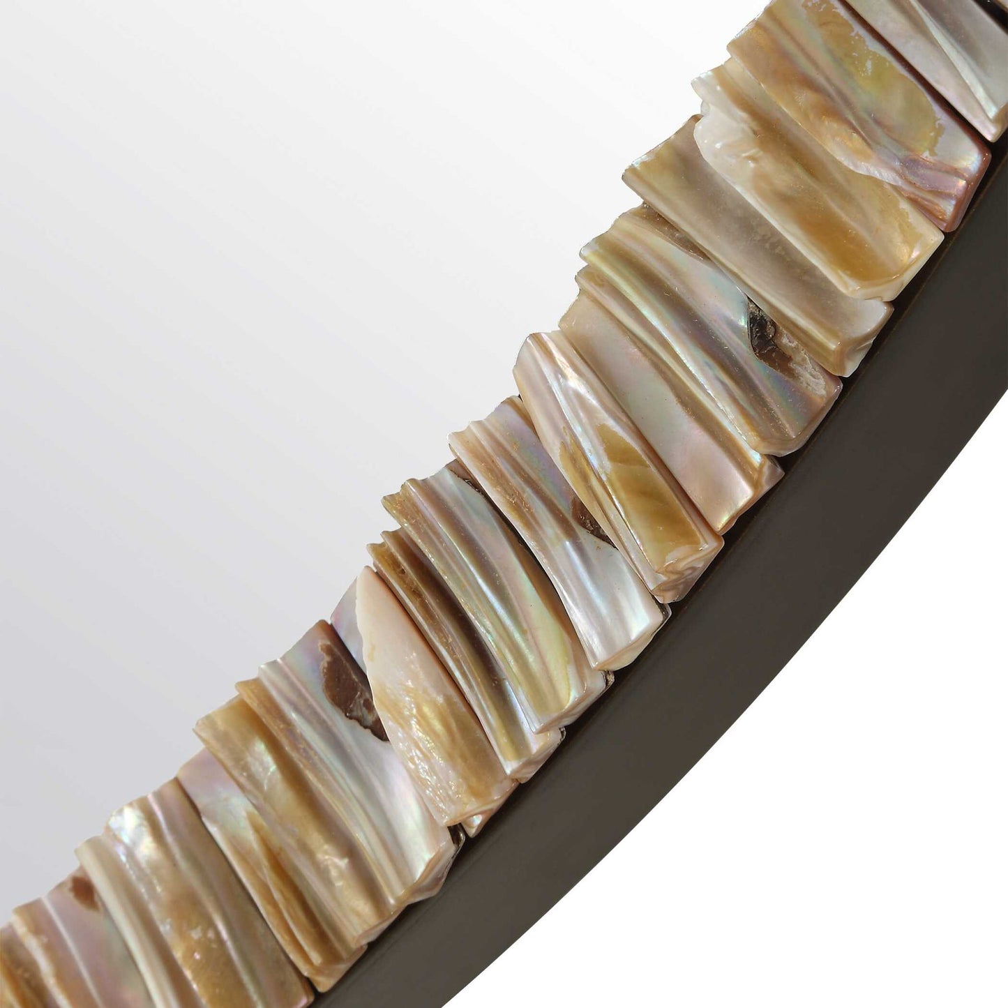Odeon - Shell Inlay Round Mirror - Bronze