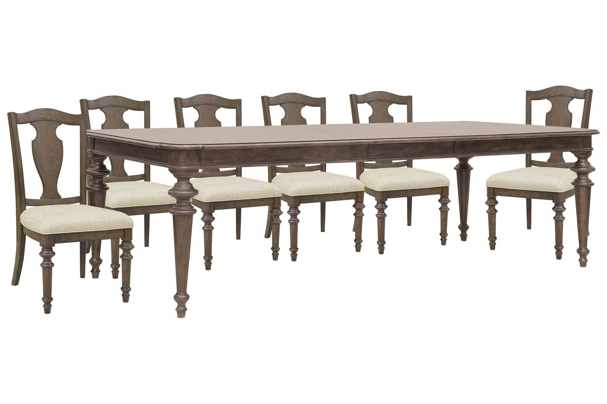 Saddle Creek - Extendable Leg Dining Table Set
