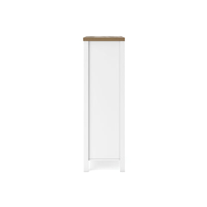 Kerisden - Five Drawer Chest - White / Brown