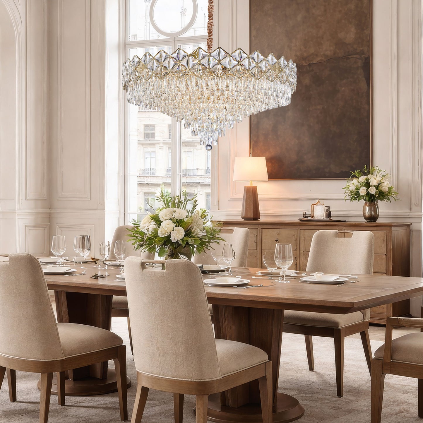 Michael Amini Lighting - Regalia 28-Light Crystal Chandelier - Gold