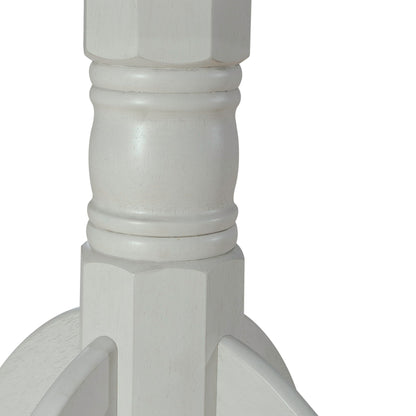 Brook Bay - Drop Leaf Table Base - Textured White / Carbon Gray