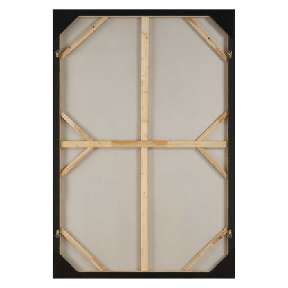 Western Hemisphere - Hand Painted Canvas - Black / Brown / Gray / Orange