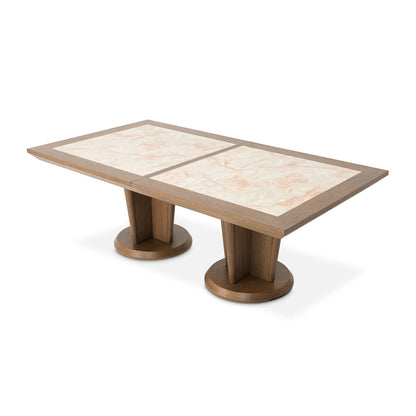 Portrait - Wide Rectangular Dining Table - Sienna Brown