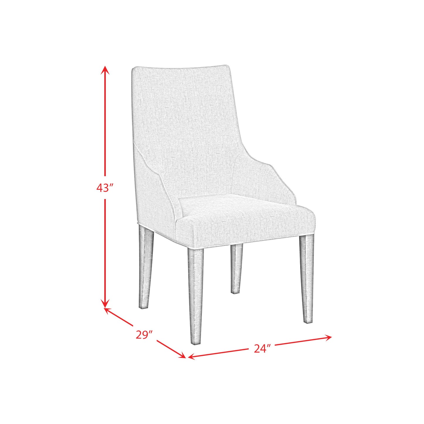 Yellowstone - Dining Host Chair (Set of 2) - Medium Brown