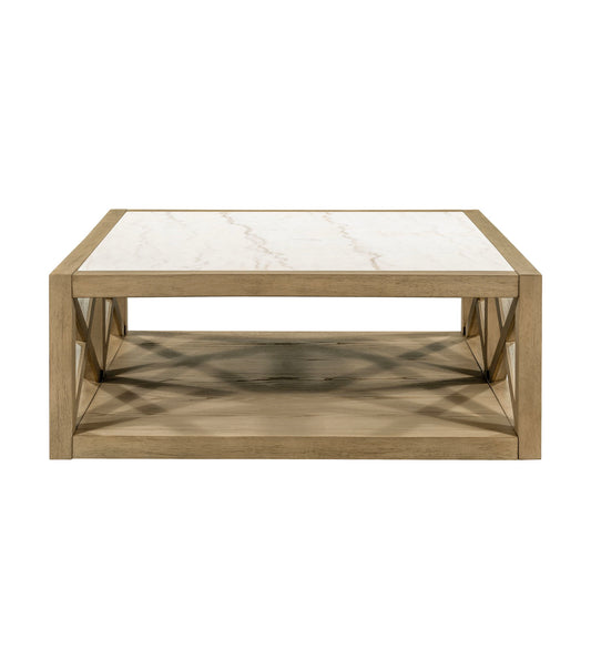 Holden - Square Coffee Table - Rustic Blonde