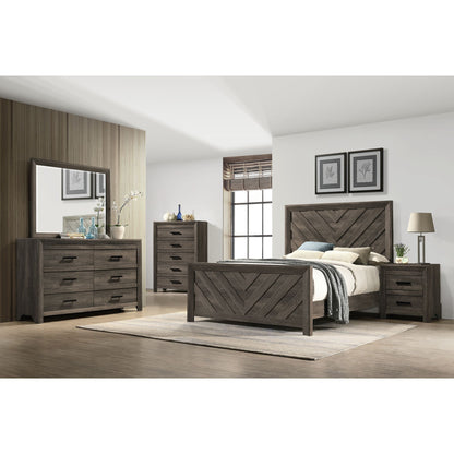 Eleanor - 2-Drawer Nightstand - Mocha Gray