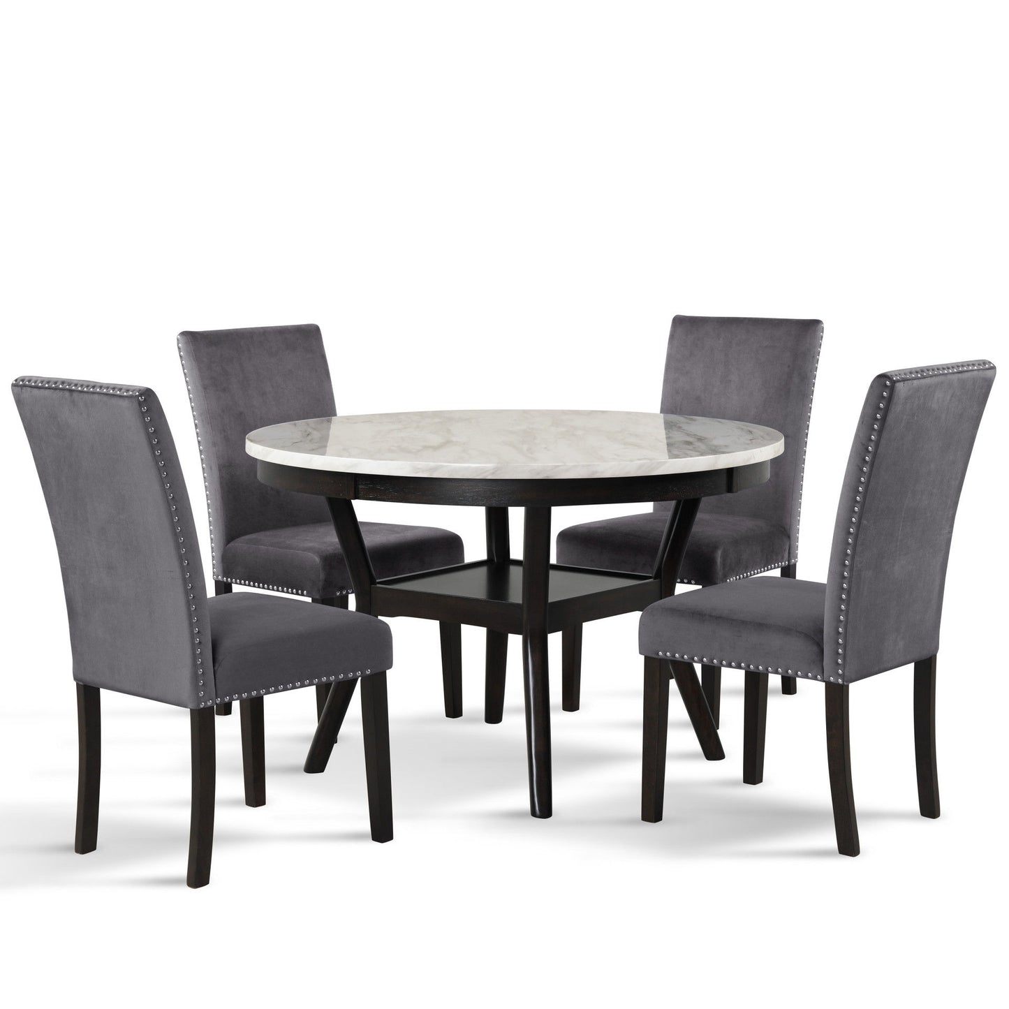 Celeste - Round Dining Table - Espresso