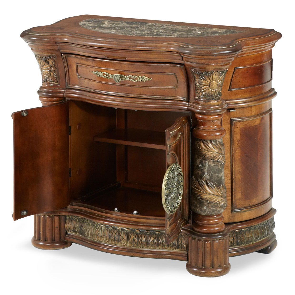Villa Valencia - Bedside Chest, Mirror
