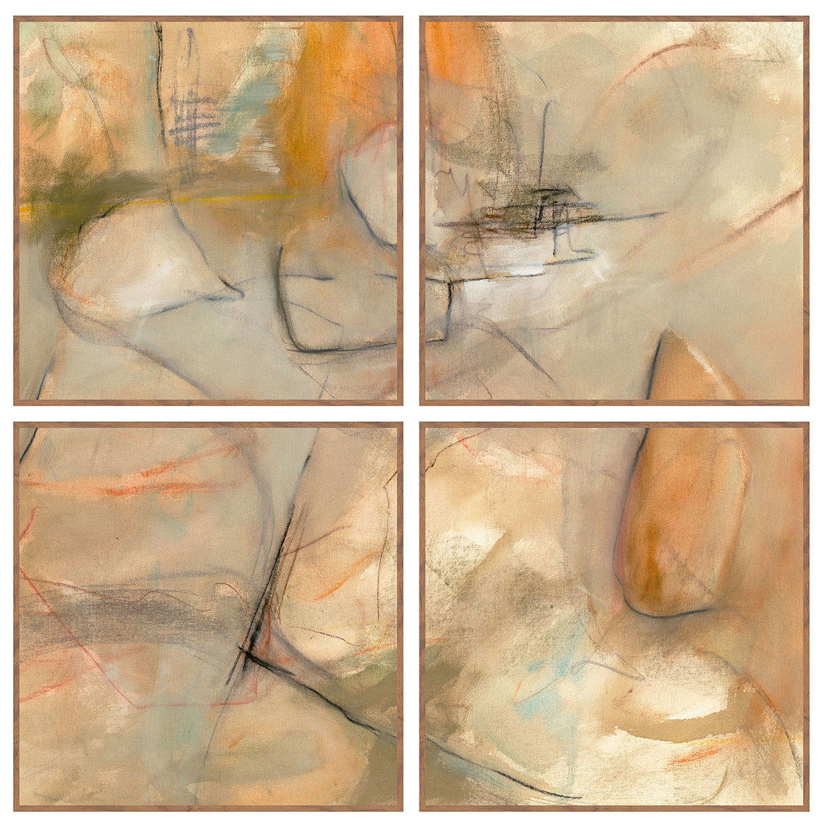 Ochre I - 48" x 48" Painting By Buddy Whitlock - Walnut