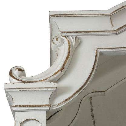 Magnolia Manor - Arched Entertainment Hutch - Antique White