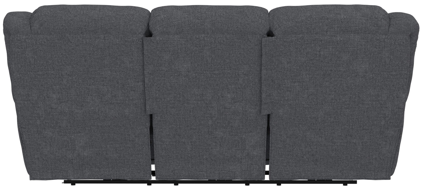 Trifecta - Sofa With 3 Recliners and Drop Down Table