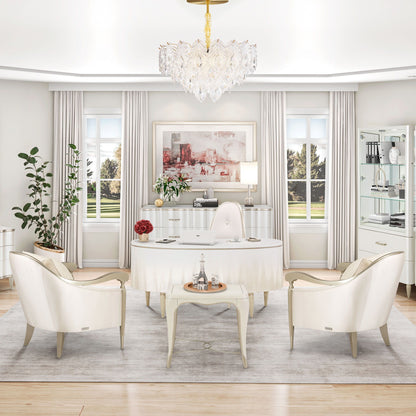 Michael Amini Lighting - Orlisse 9-Light Acrylic Chandelier - Gold