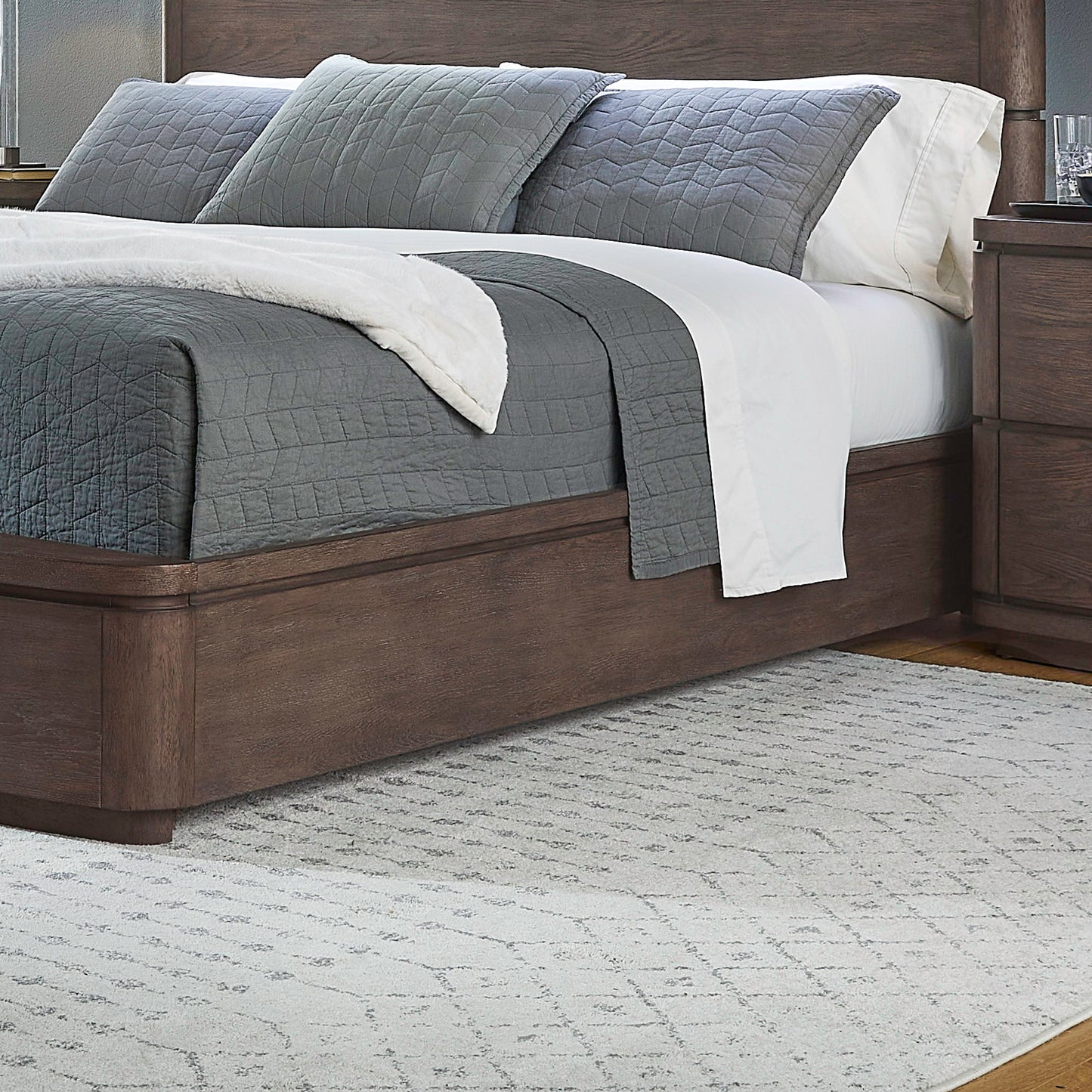 Cascade Falls - Panel Bed Rails - Satin Espresso