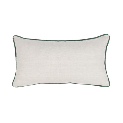 Belcourt - 14" x 26" Floral Pillow - Floral Natural / Blue