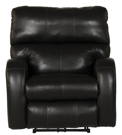 Angelo - Leather Power Recliner - Black