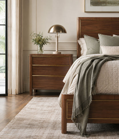 Eleana - Three Drawer Nightstand - Light Caramel