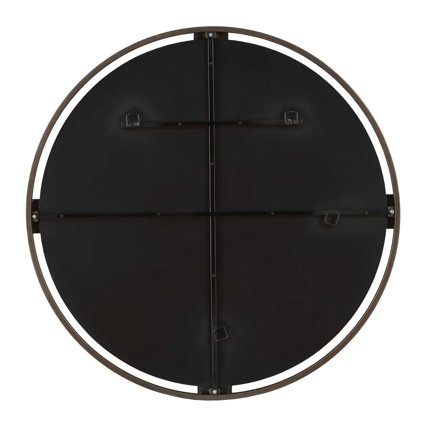 Cornelia - Black Round Mirror