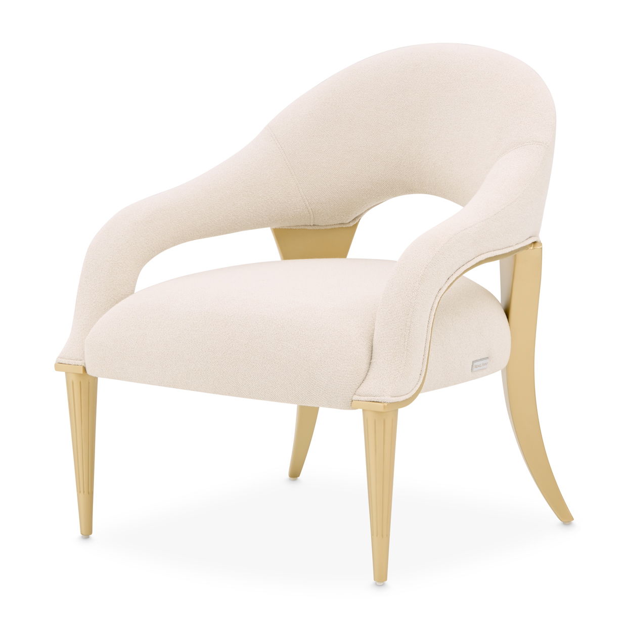 Scotts Square - Accent Chair - Cornsilk / Light Champagne