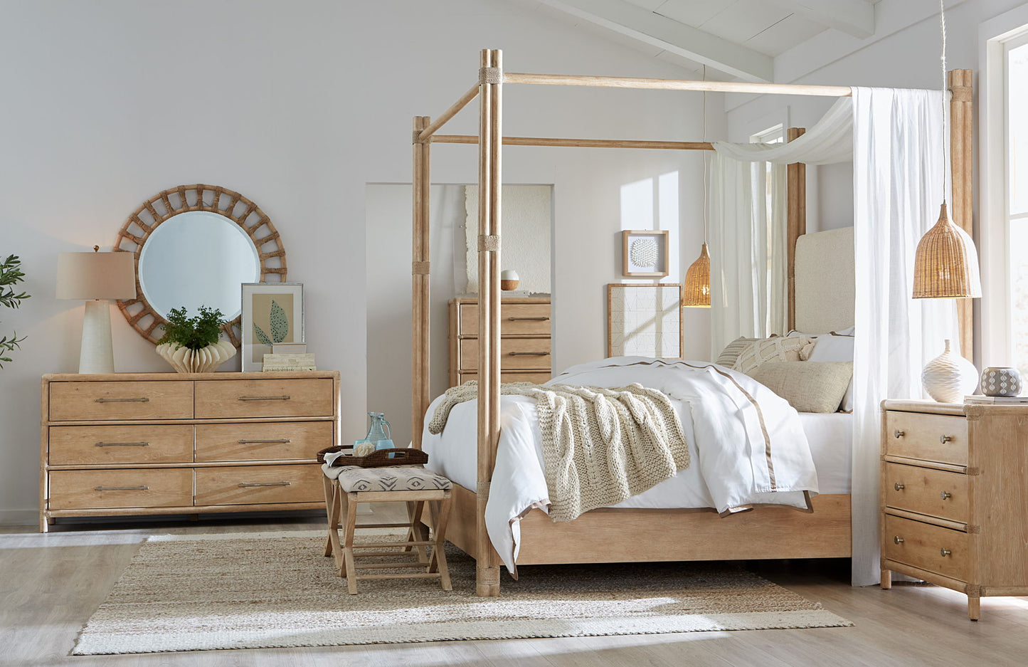 Retreat - Pole Rattan Dresser