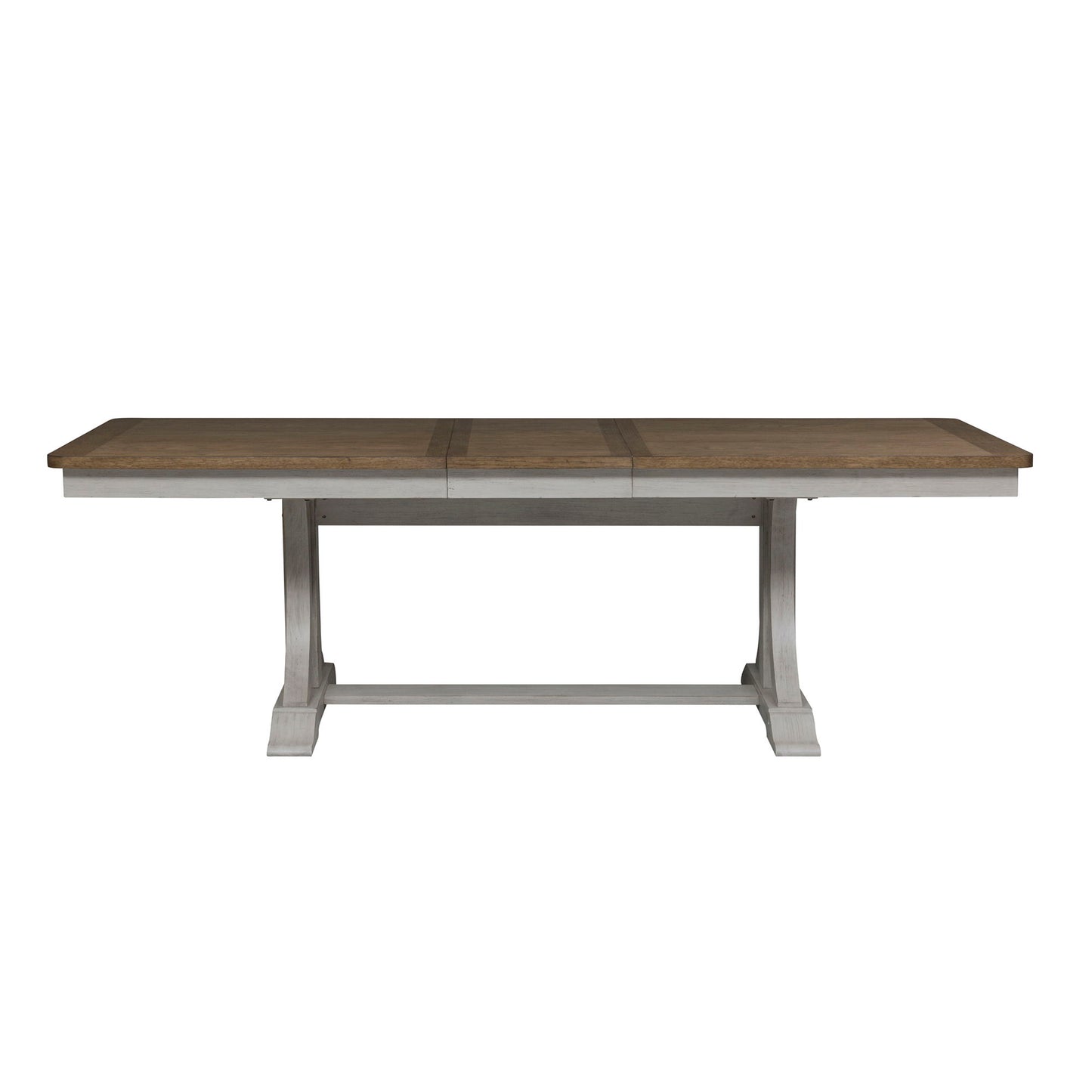 Farmhouse Reimagined - Trestle Table Top - Antique White / Chestnut Tops