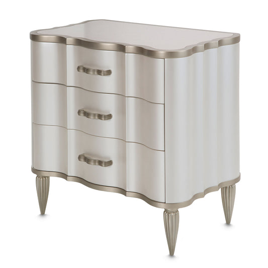 London Place - Nightstand - Creamy Pearl