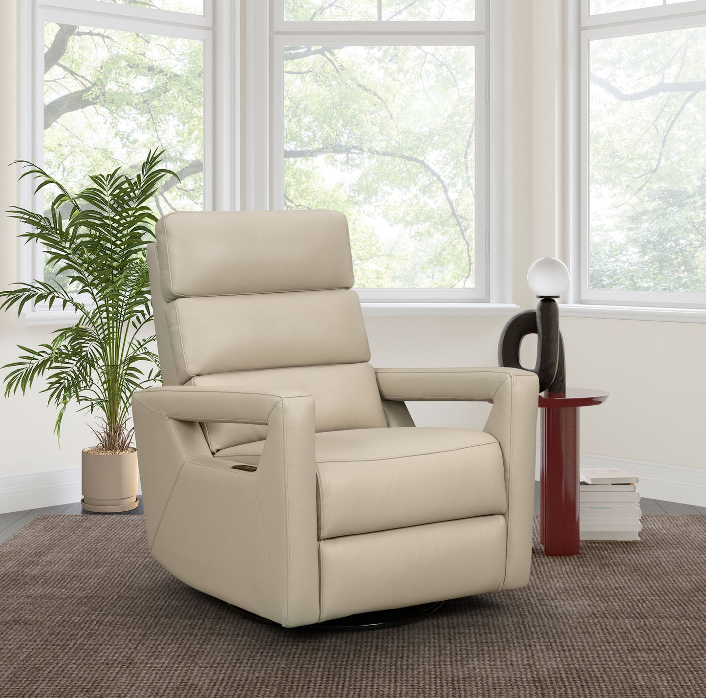 Jordan - Power Swivel Glider Recliner With Power Headrest